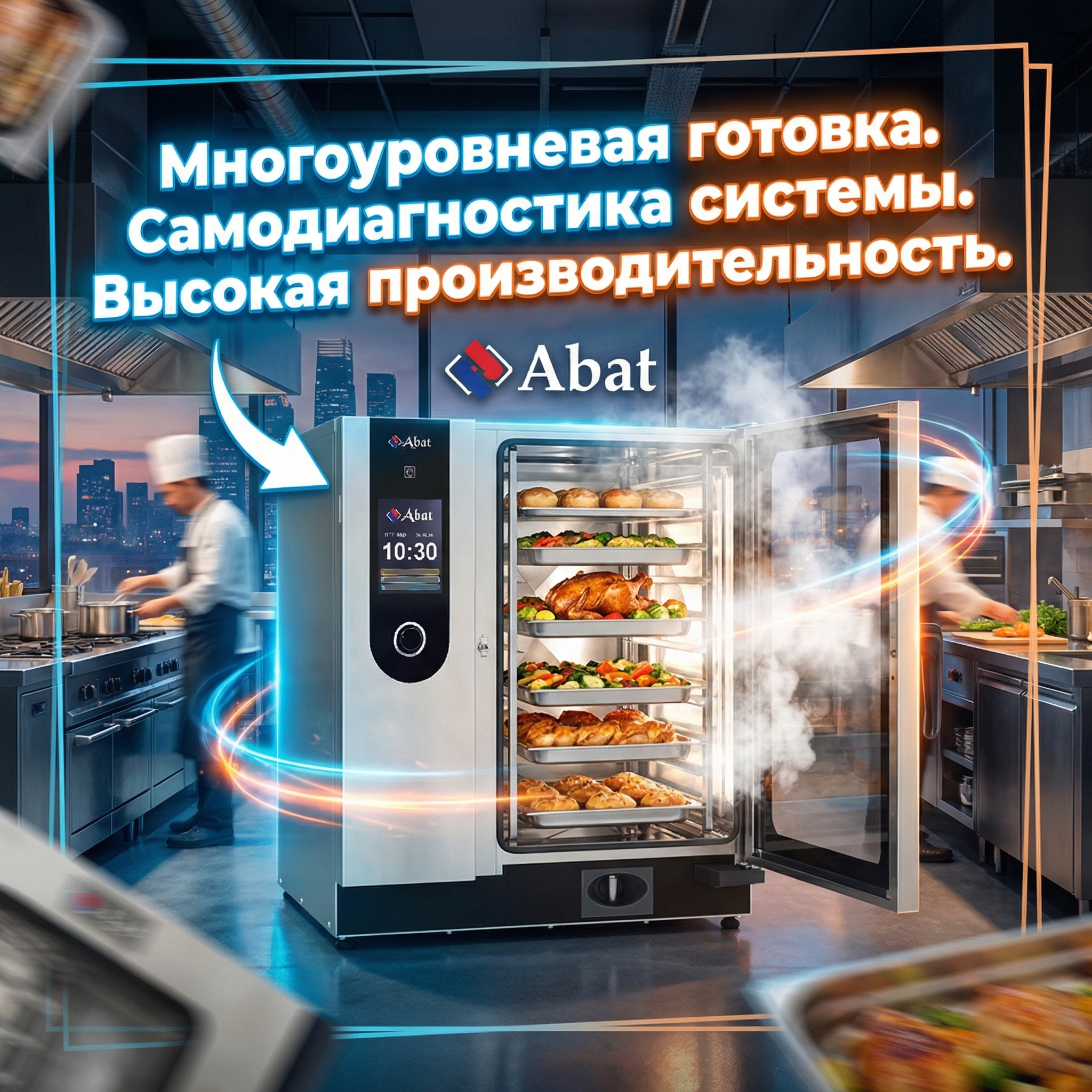 Пароконвектомат Abat ПКА 6-1/1ПП3